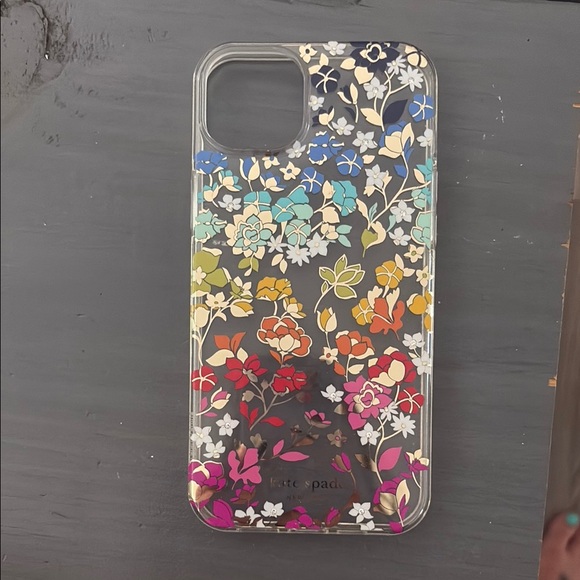Kate Spade Red and Pink Floral Phone Case - Picture 1 of 2